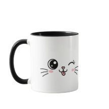 Cara de Gato Kawaii Adorable