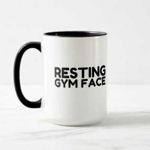 Taza Cara de gimnasio en reposo