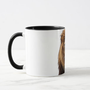 Taza Cara de León Majestuoso con Ojos Azules   Anima Fa