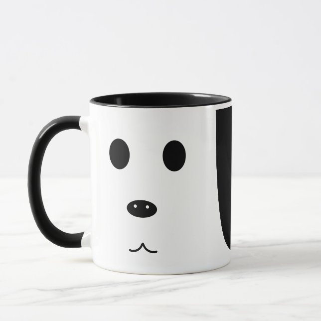 Taza cara de perro divertida (Izquierda)