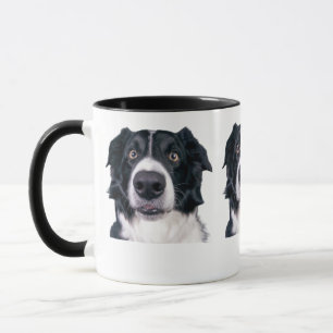 Taza Cara de Perro Negro y Blanco