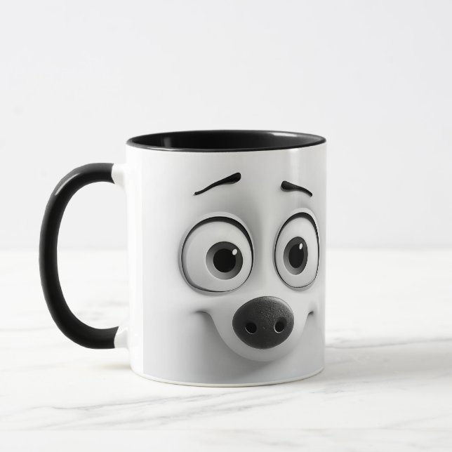 Taza Cara de Perro Sarcástico (Izquierda)