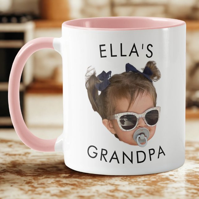 Taza Cara de personalizado, bebé, regalo de Dady, abuel (Subido por el creador)