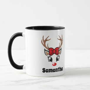 Taza Cara de reno de Navidades pequeños