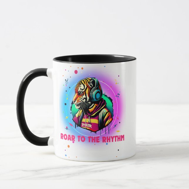 Taza Cara de tigre colorida (Izquierda)