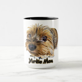 Taza Cara de Yorkie Mom Cute Yorkshire Terrier Yorkie