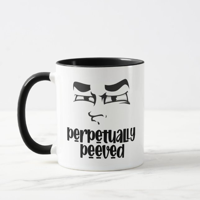 Taza Cara divertida Peeve Mug (Izquierda)