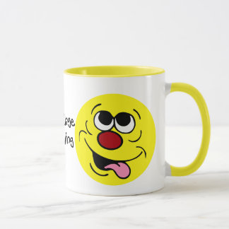 Taza Cara idiota Grumpey