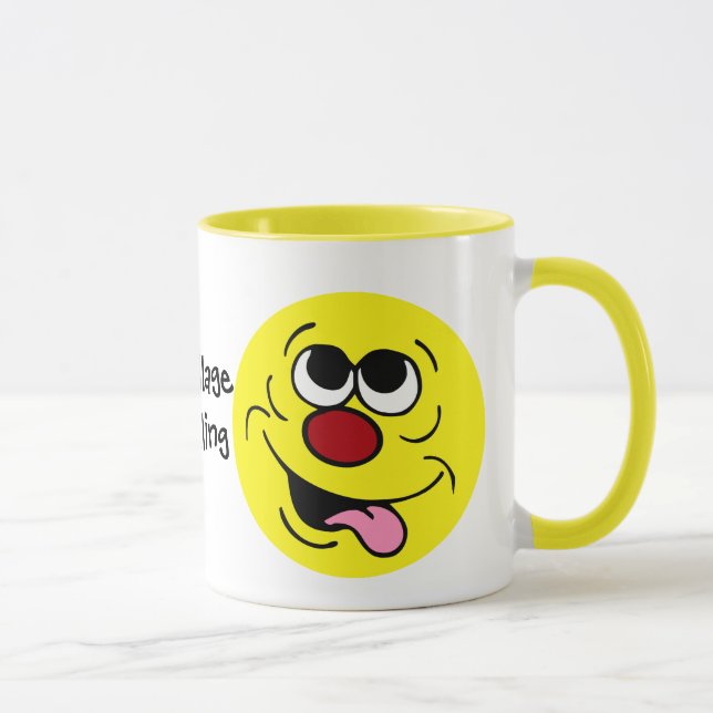 Taza Cara idiota Grumpey (Derecha)