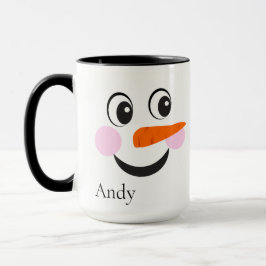 Taza Cara moderna de Personalizado lindo Snowman