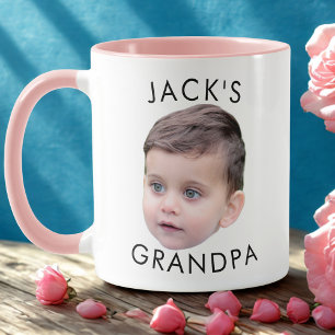 Taza Cara personalizado, cumpleaños del abuelo