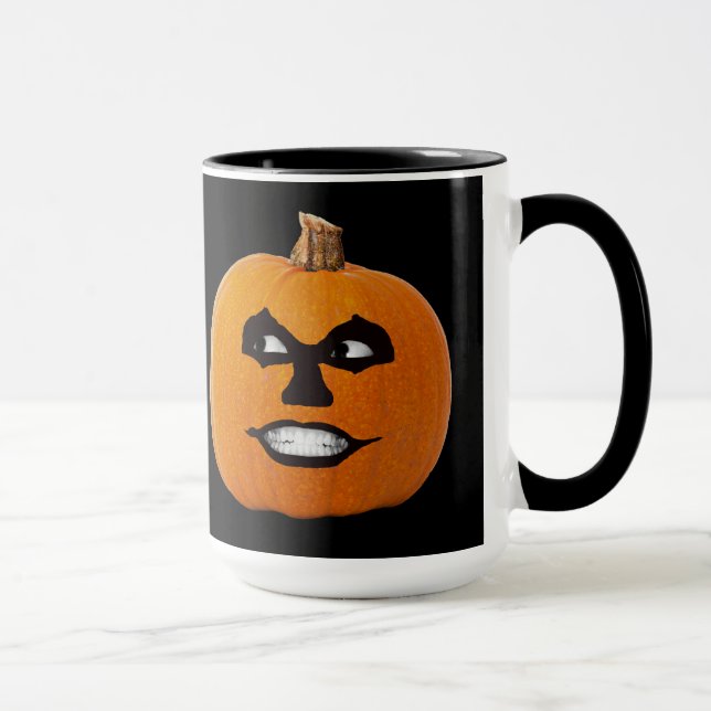 Taza Cara siniestra Jack o' Lantern, Calabaza Halloween (Derecha)