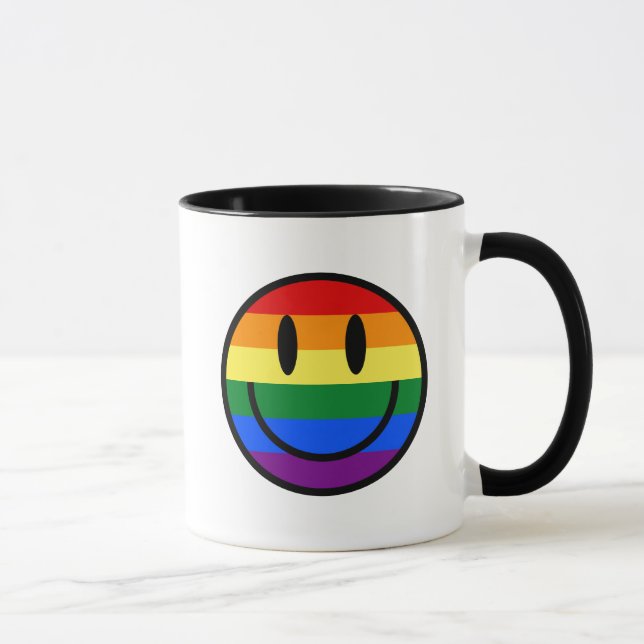 Taza Cara sonriente arco iris (Derecha)