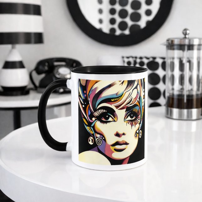 Taza Cara y cita del Retro 60 (Subido por el creador)
