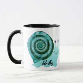 Taza Caracol azul