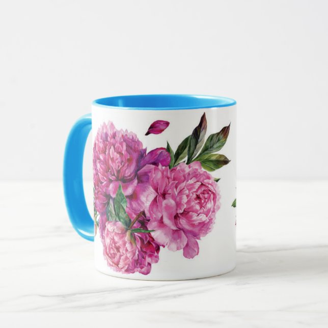 Taza "Carácter capricho: una acuarela de inspiración vi (Anverso izquierdo)