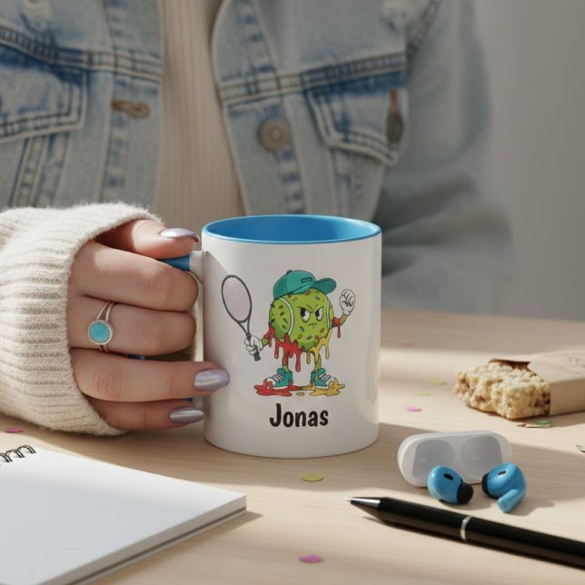 Taza Carácter de Donut de Pelota de Tenis – Sp Retro Di (Subido por el creador)