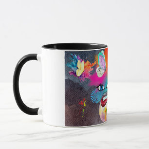 Taza Carácter de payaso colorido