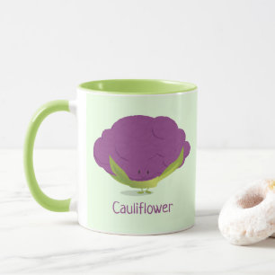 Taza Carácter púrpura de coliflor  Mugre