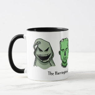 Taza Caracteres de Halloween personalizados de texto