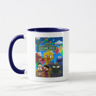 Taza Caracteres de Plaza Sésamo | Escena Fiesta