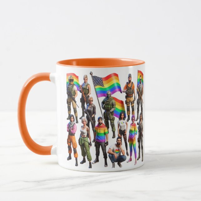 Taza Caracteres del jugador de orgullo: Ilustraciones d (Izquierda)