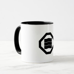Taza Caracteres kanji en forma de onda para tres en Osh