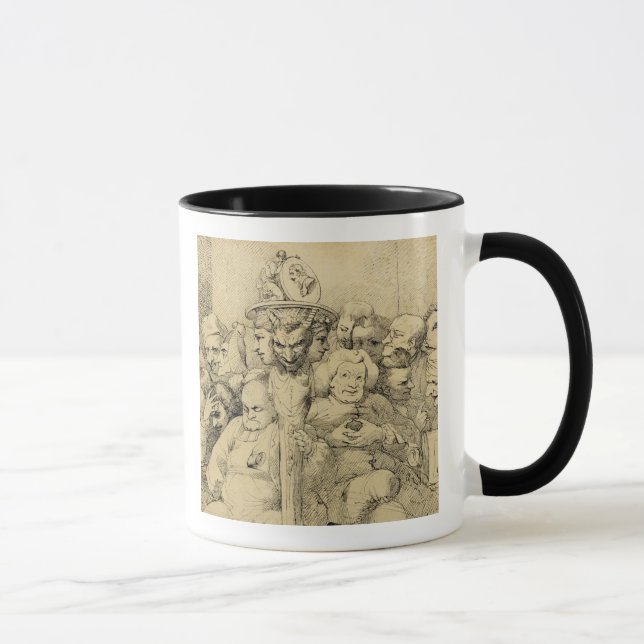 Taza Caracteres literarios montados alrededor del (Derecha)