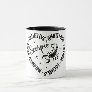 Taza Características del Rótulo de Astrología Zodiaca C