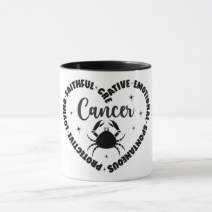 Taza Características del Rótulo de Zodiaco Cutáneo/Cánc