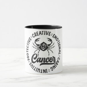 Taza Características del Rótulo de Zodiaco Cutáneo/Cánc