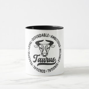 Taza Características del Rótulo de Zodiaco Cutáneo/Taur