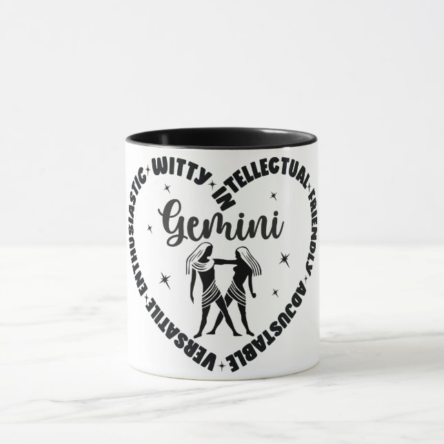 Taza Características del Rótulo de Zodiaco Cuto/Gemini (Centro)