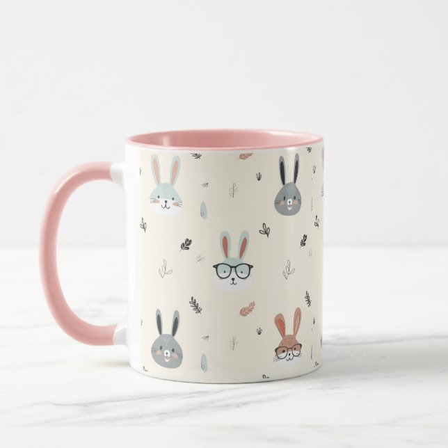 Taza Caras de animales personalizados (Izquierda)