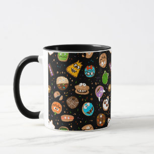 Taza Caras divertidas de Halloween Monster Cookie