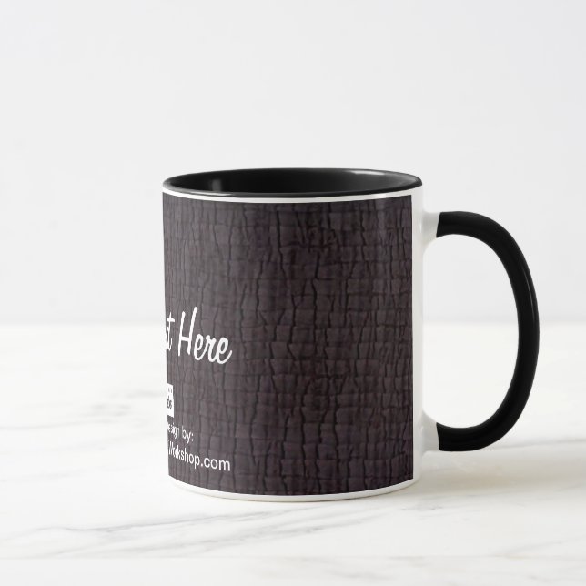 Taza Carbón básico, tu texto aquí (Derecha)