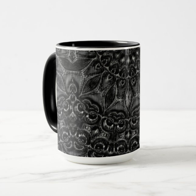 Taza Carbón Mandala (Anverso izquierdo)