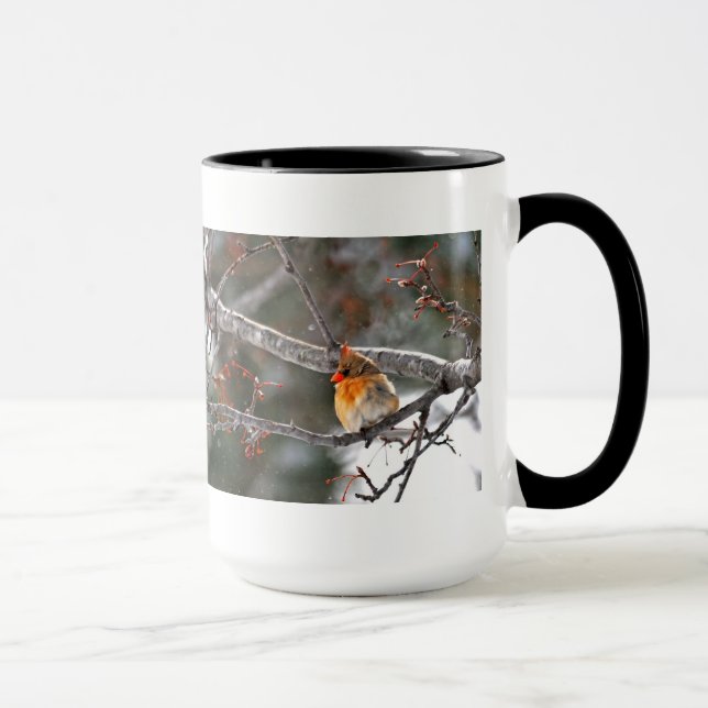 Taza - cardenal en nieve (Derecha)