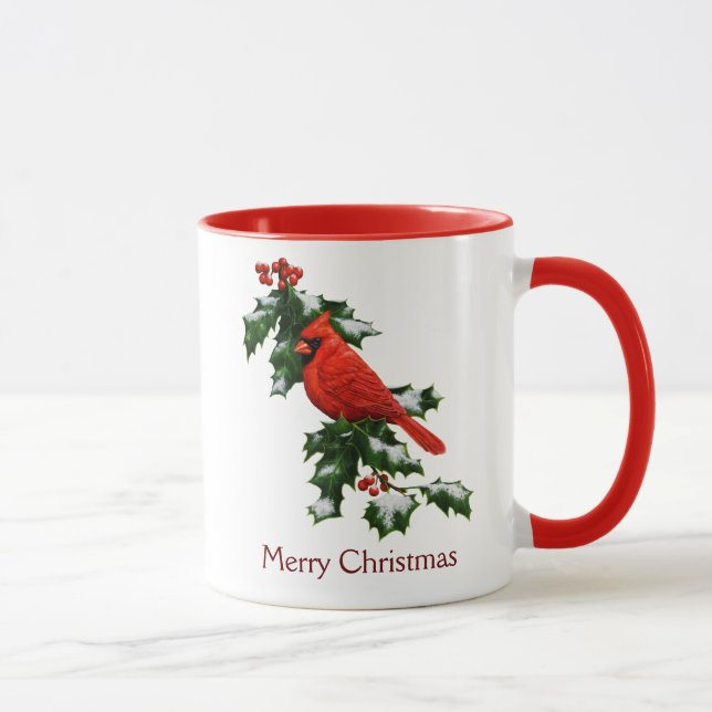 Taza Cardenal norte masculino y holly (Derecha)