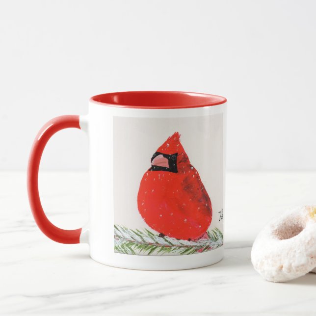 Taza Cardenal Plumak Mug por JML (Con donut)