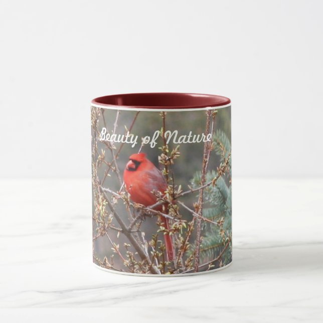 Taza Cardenal rojo masculino Mug (Centro)