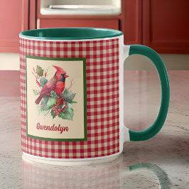 Taza Cardenal Woodsy con Navidades en Monograma de Ging