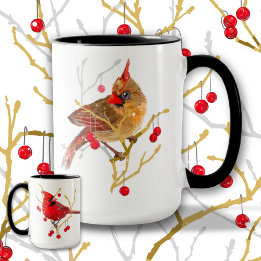 Taza Cardenales de nieve