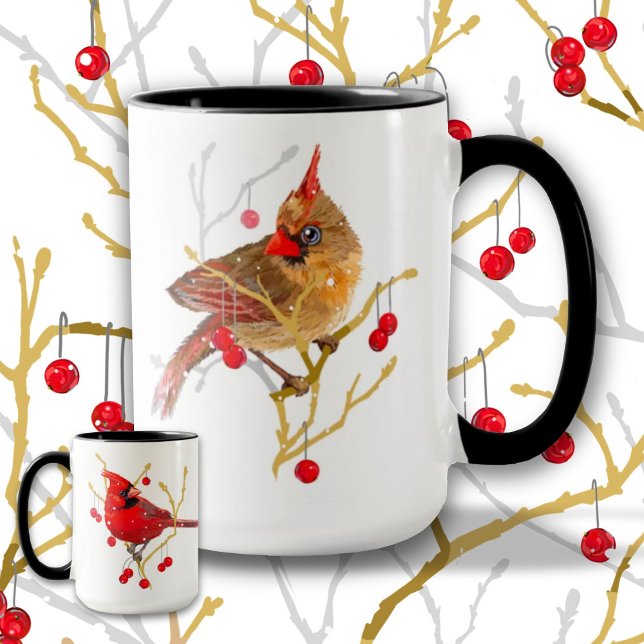 Taza Cardenales de nieve (Subido por el creador)