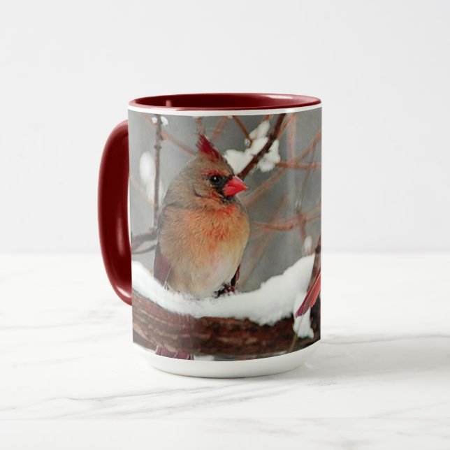 Taza cardenales masculinos y femeninos (Anverso izquierdo)