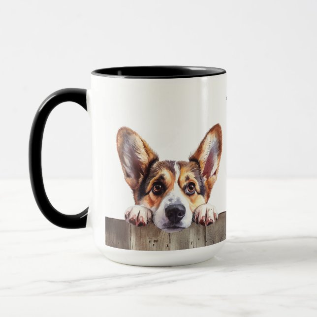 Taza Cardigan Welsh Corgi Dog Mug (Izquierda)