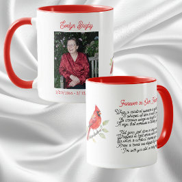 Taza Cardinal Poem Memorial Keepsake 