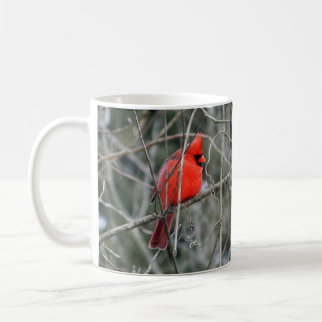 Taza cardinal roja real (Izquierda)
