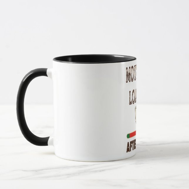 Taza Carga de motivación... después del café (Izquierda)
