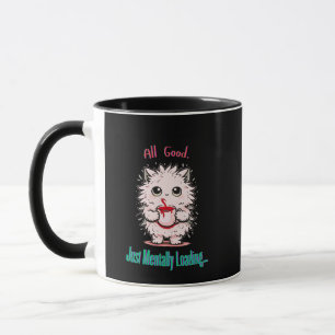 Taza Cargando mentalmente… Humor cotidiano lindo